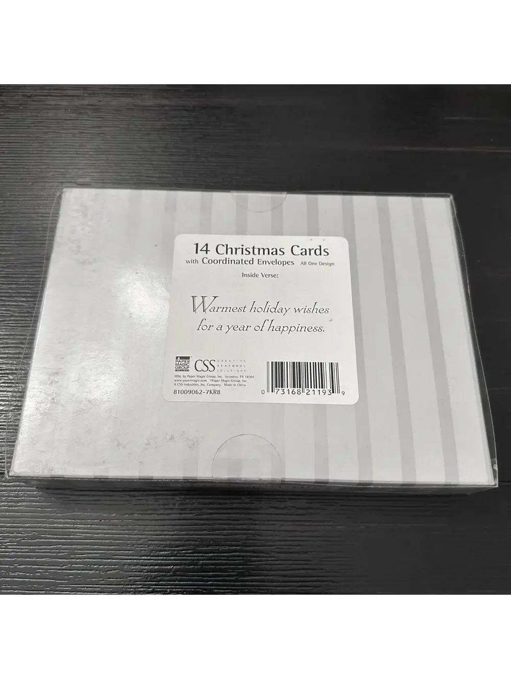 Embossed Joy Gold And Red Holiday Cards And Envelopes 14 Ct Boxed Set New